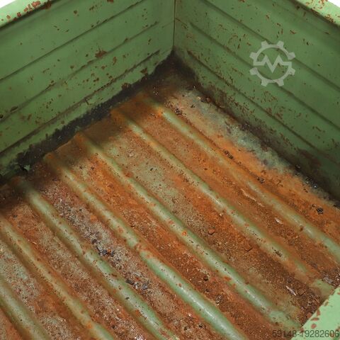 Used Stacking box steel fixed construction 4 sides, L: 1065, W: 865, H: 670 (mm). 382ltr, Kruizinga 98-488GB