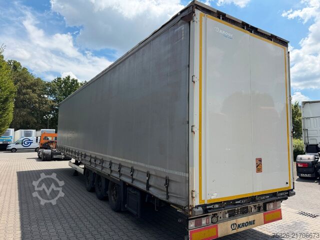 Open semitrailer with tarp KRONE Curtainsider Mega