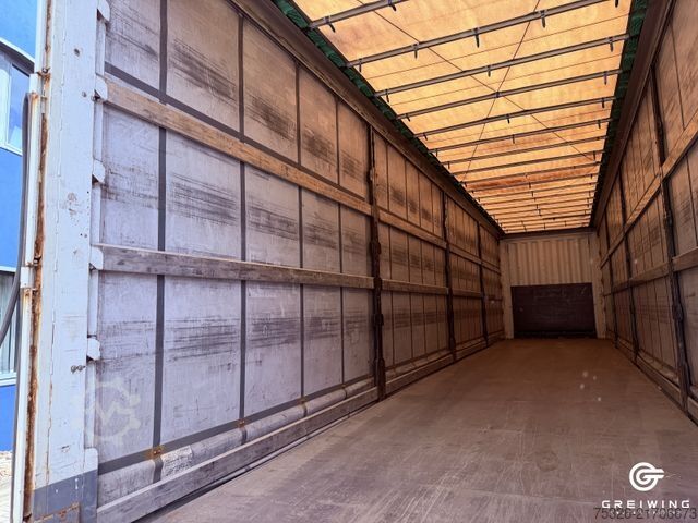 Open semitrailer with tarp KRONE Curtainsider Mega