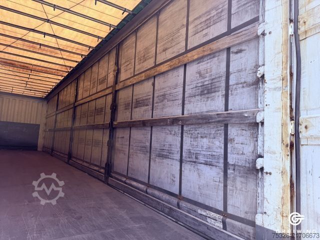 Open semitrailer with tarp KRONE Curtainsider Mega