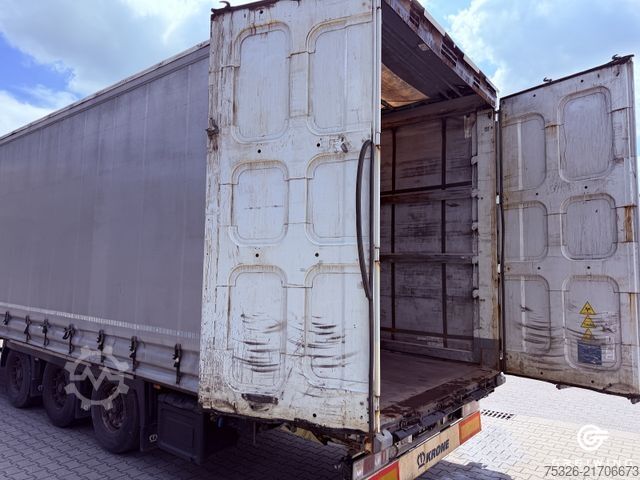 Open semitrailer with tarp KRONE Curtainsider Mega