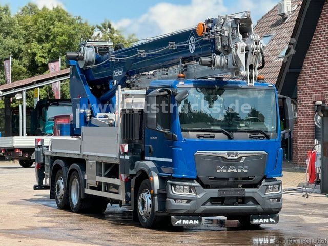 Autokran MAN TGM 26.320 BL 6x2 Böcker AK 46/6000 + JIB Kran