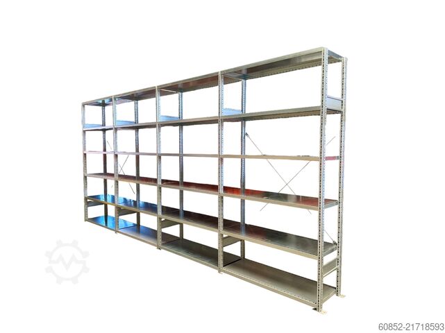 Modular shelf 5,2 lfm SSI Schäfer R3000 Fachbodenregal 249cm hoch, 50cm tief, 6 Lagerebenen