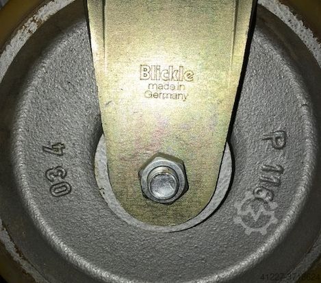 Transport trolley 3000 kg Blickle mit hydraulischer Abstützung lenkbar