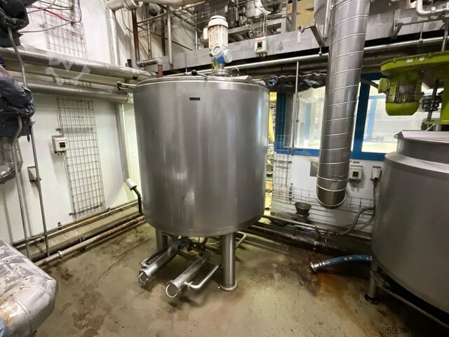 Winkworth PV1000 Storage Mixer Tank Winkworth Jacketed S/S Mixer Tank PV1000