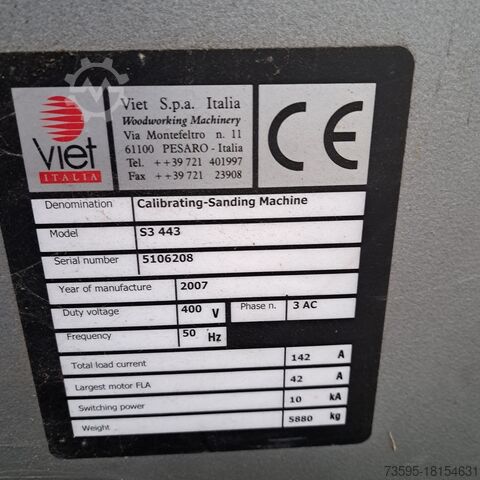 Wide belt sander Viet S3 443