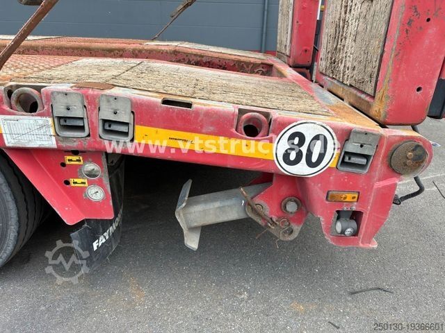 Low loader semitrailer FAYMONVILLE F-S43-1AAF Multimax Tieflader,Radmulden 45 t.