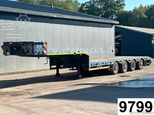 Low loader semitrailer BROSHUIS Novatrail NT0 4.Achs Tieflader, Ausziehbar 50 t.