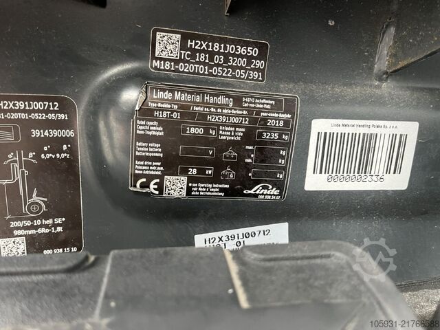 Treibgasstapler Linde H18T-01