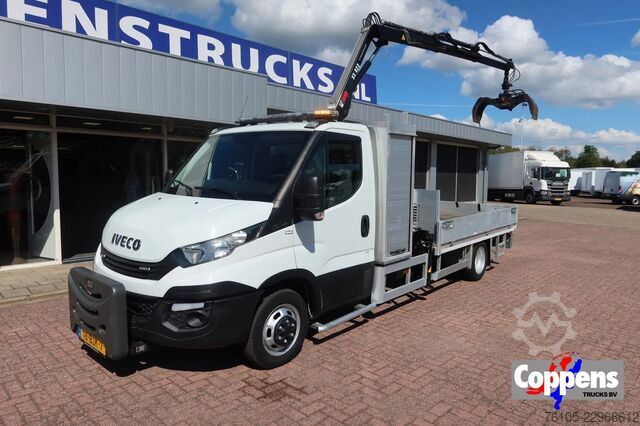 Crane Iveco 50C15 Openbak+ Kraan Hiab