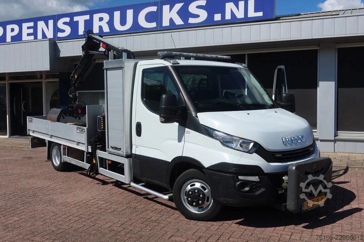 Crane Iveco 50C15 Openbak+ Kraan Hiab