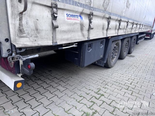 Open semitrailer with tarp Schmitz Cargobull Curtainsider Mega