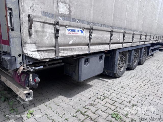 Open semitrailer with tarp Schmitz Cargobull Curtainsider Mega