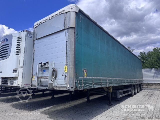 Open semitrailer with tarp Schmitz Cargobull Curtainsider Mega