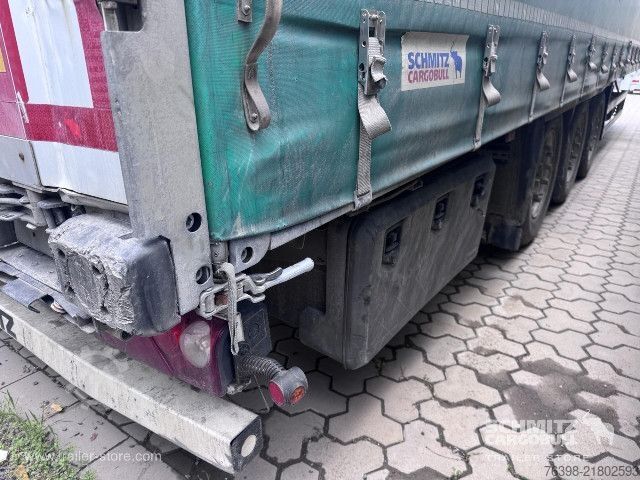 Open semitrailer with tarp Schmitz Cargobull Curtainsider Mega