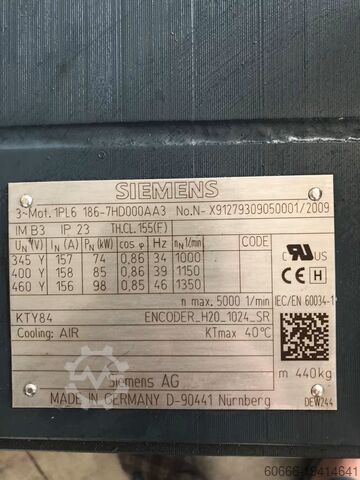 Electric motor Siemens ASENKRON MOTOR kW:74, 1PL6186-7HD000AA3