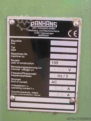Table router including feed Panhans 259