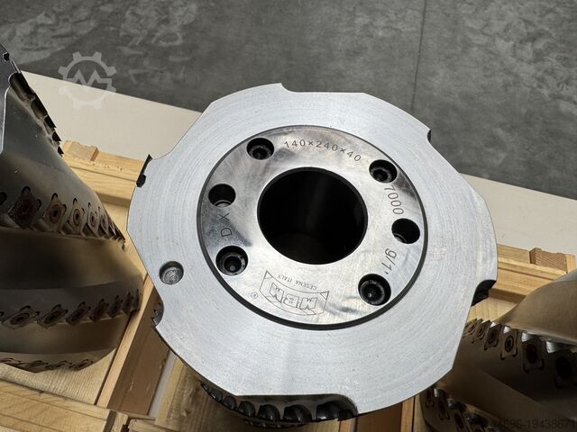 Set of 4 Spiral cutter heads D140 x 230 MBM Spiral Hobelkopf - Spiral cutterhead