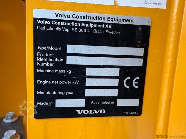 Other VOLVO A25G Dumper 10.137 h Baujahr 2021