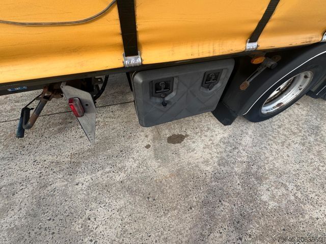 Open semitrailer with tarp KÄSSBOHRER MEGA * AIR CARGO * ROLLER BED * PR.+PLANE