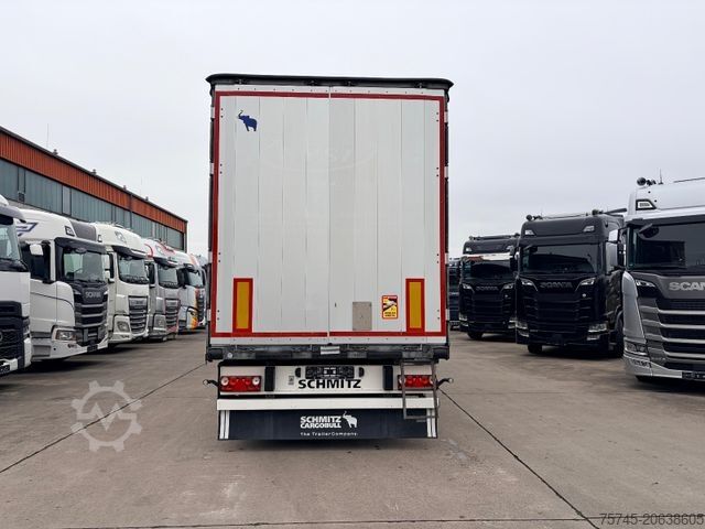 Open semitrailer with tarp SCHMITZ CARGOBULL SCB S3T * LIFT ACHSE * POWER CURTAIN