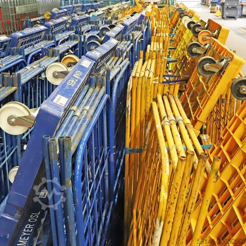 Used 2-Sides input gates + 2 nylon tensioning belts, L: 810, W: 720, H: 1620 (mm). Kruizinga 99-9720GB