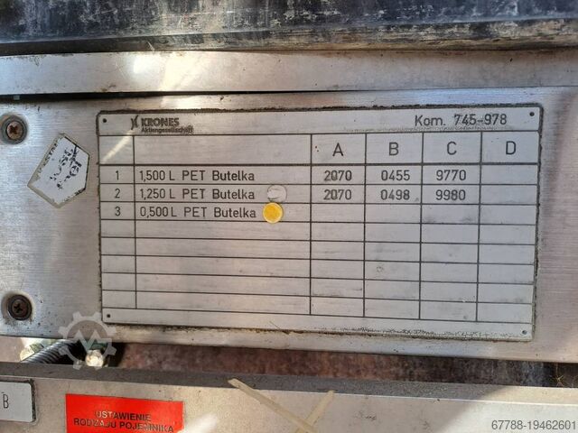 KHS 16000 bph Getränkeproduktionslinie KHS 45-80-10 / KRONES Contiroll 745 / ZVT PSP 032 S