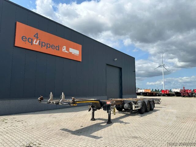 Container transportation Pacton FLEX XL 45FT HC multi (2x extendable), liftaxle...