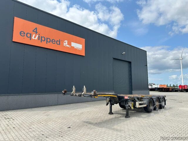 Container transportation Pacton FLEX XL 45FT HC multi (2x extendable), liftaxle...