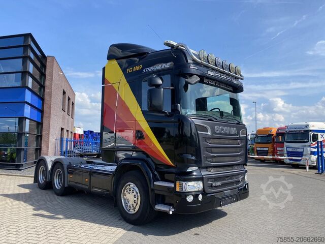 Standard tractor Scania R520 V8 / 6x4 / ADR / Full Air / Retarder / Hyd...