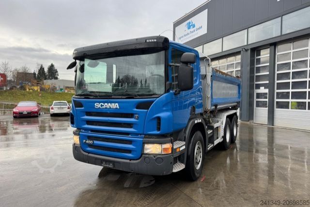 Tipper truck SCANIA P400 6x4 2S Kipper Bordmatik AHK