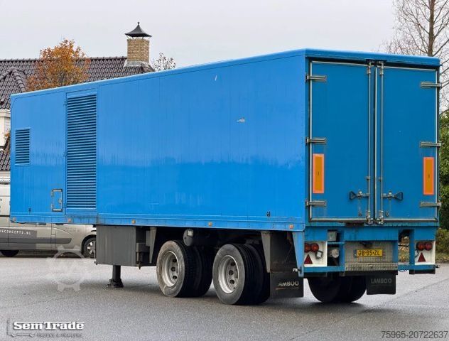 Box semitrailer FLOOR FLO-12-202 STEERING AXLE DRUM BRAKES HOLLAND-TRA