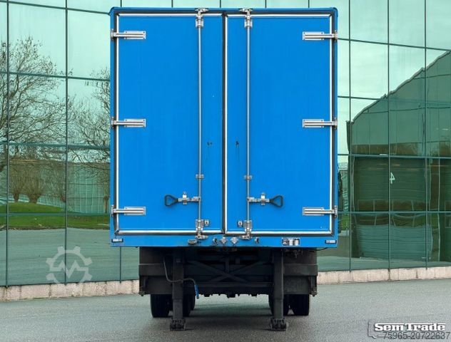 Box semitrailer FLOOR FLO-12-202 STEERING AXLE DRUM BRAKES HOLLAND-TRA