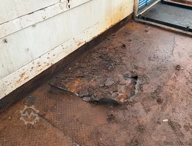 Box semitrailer FLOOR FLO-12-202 STEERING AXLE DRUM BRAKES HOLLAND-TRA