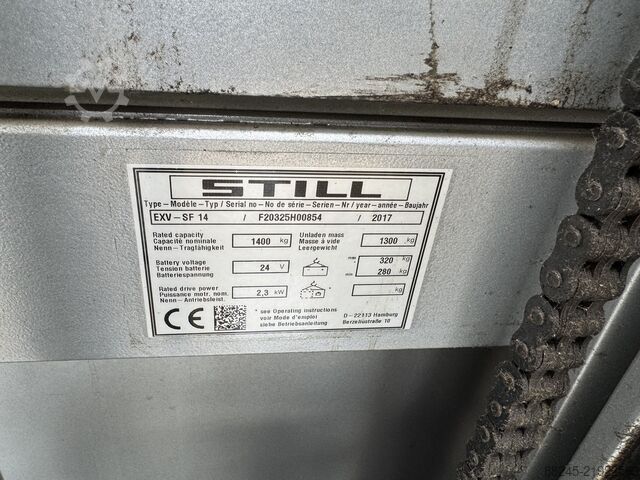 VS-22861 Electric stacker Still 5466mm STILL EXV SF 14