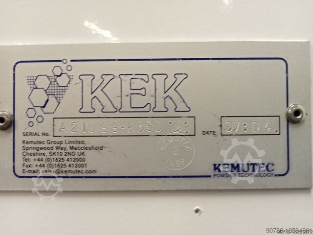 KEK Kemutec rotierende Siebmaschine Sieb