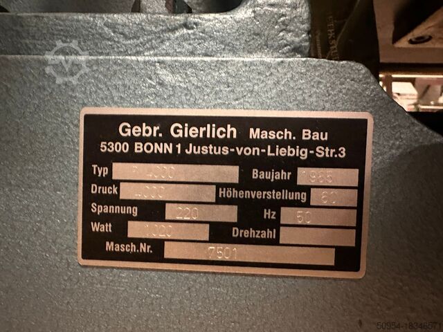 Buchbindereimaschine Gierlich A5, A4