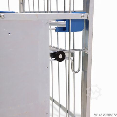 Used Laundry roll container with 2 shelves, L: 820, W: 600, H: 1780 (mm). , L: 820, W: Kruizinga 77-00342