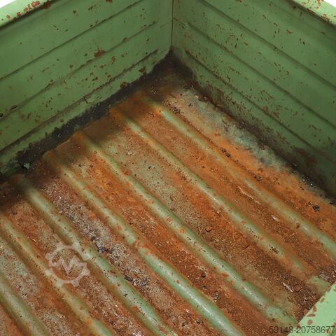 Gebrauchte Stapelboxen Stahl feste Konstruktion Stapelbehälter alle Wände geschlossen, L: Kruizinga 98-488GB