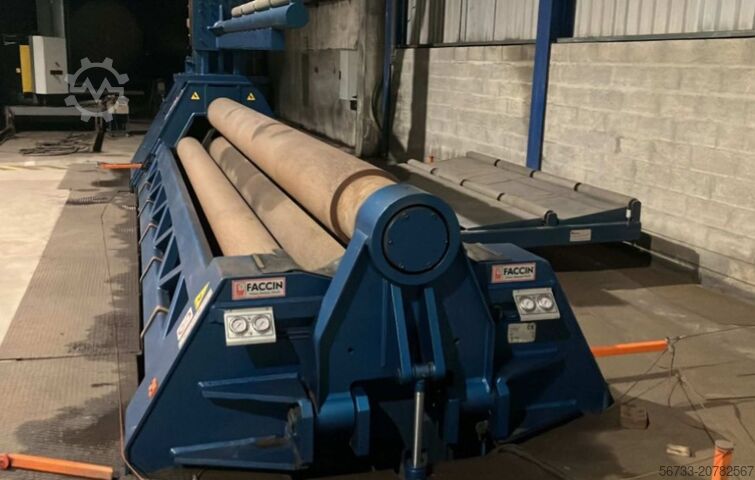 Hydr. Vierwalzen-Rundbiegemaschine FACCIN 4HEL 6500 x 7/5 mm CNC
