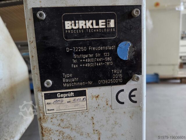 2-lamp UV-drying tunnel oven Buerkle TRUV