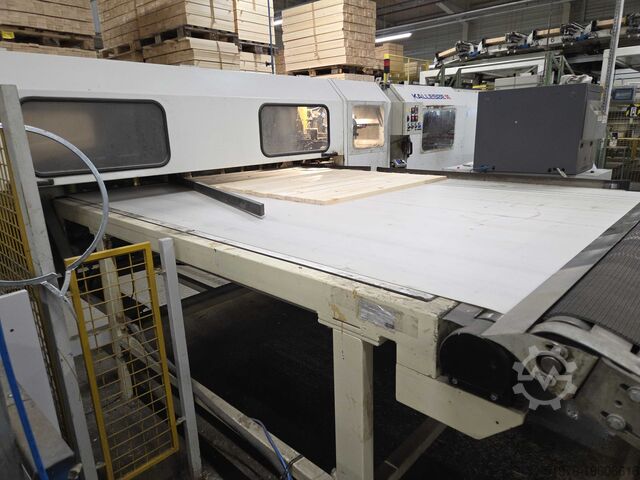 Pressing line for glued solid wood panel Kallesoe LHF 6114+KL30+STACKER