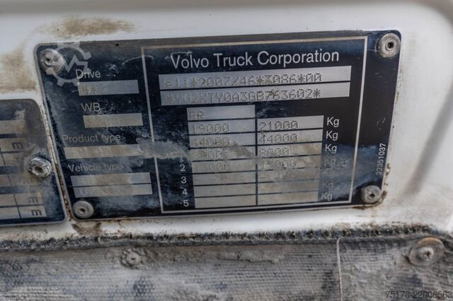 Standard tractor VOLVO FMX GLOB 460+HYDR