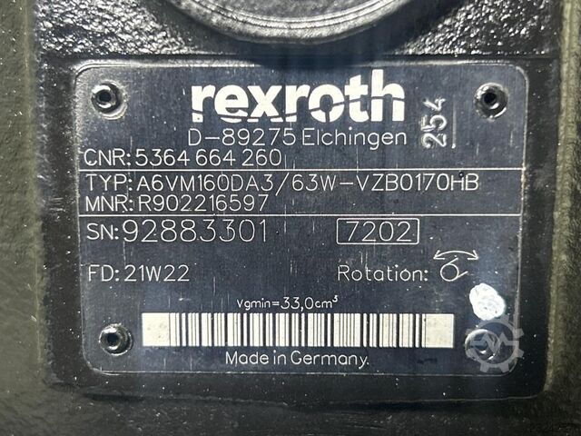 Terex TL160-Rexroth A6VM160DA3/63W-Drive motor/Fahrmotor Terex TL160-Rexroth A6VM160DA3/63W-Drive motor/Fahrmotor