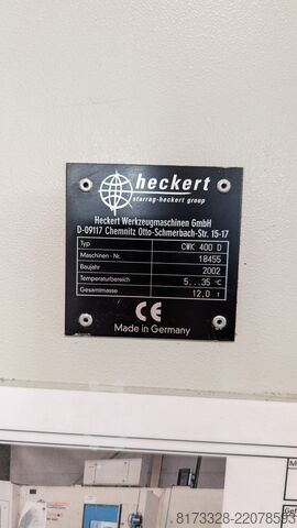 Horizontal machining center starrag Heckert CWK 400 D