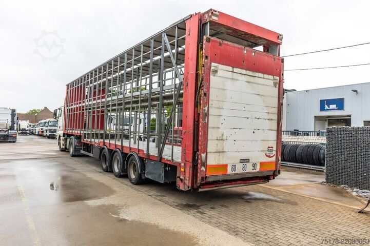 Tarpaulin LECITRAILER CUELLO CISNE 3E-RD+DOUBLE ETAGE+DHOLLANDIA 2TON