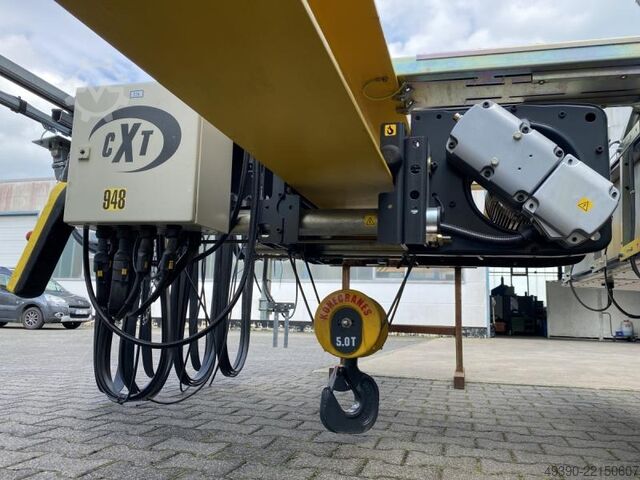 Einträger-Brückenkran mit Hubwerk, Kranbrücke 5 Tonnen, Spurweite 4650 mm, Kranhimmel, Einträgerkran DEMAG - KONECRANES CTX40410050P35FBL05