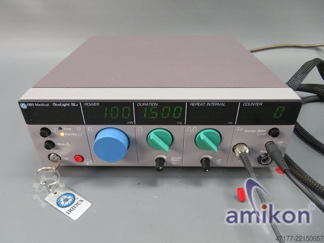 Lasersystem mit Standardfußschalter Iridex OcuLight SLx mit Endosonde