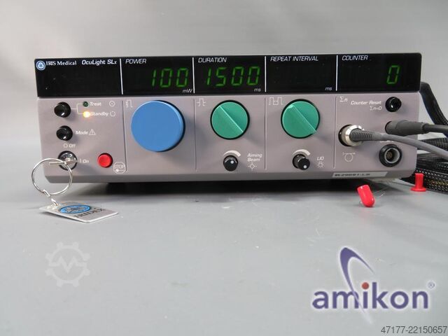 Lasersystem mit Standardfußschalter Iridex OcuLight SLx mit Endosonde