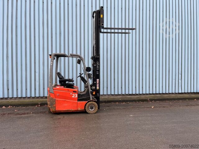 Electric 3-wheel forklift BT C3E160 // Vorschubgabeln 1990 mm ausgefahren